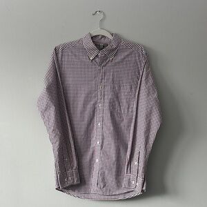 Uniqlo Men's Checkered Shirt - Blue, Red, and White